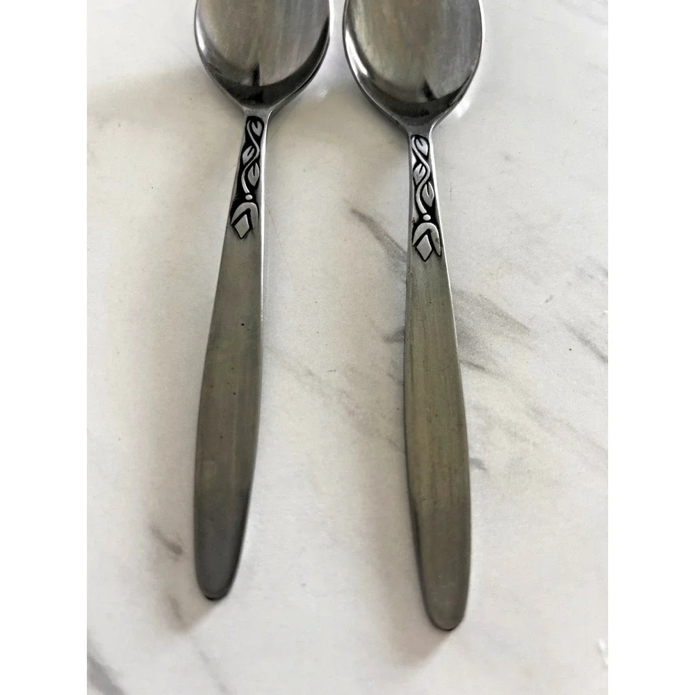Amefa Holland Stainless Teaspoons Flatware 6